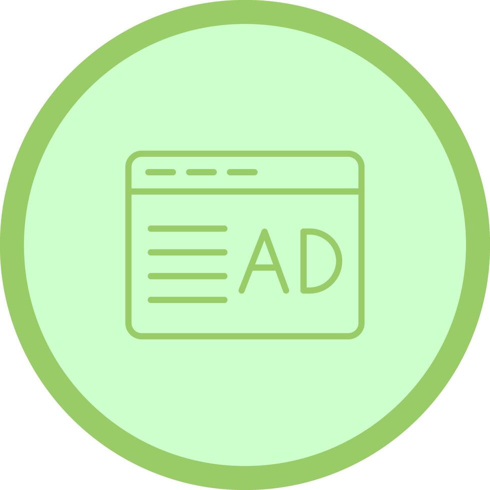 Ad Placement Icon Design vector