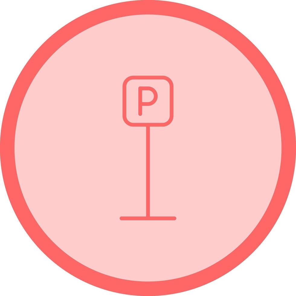 P Button Icon Design vector