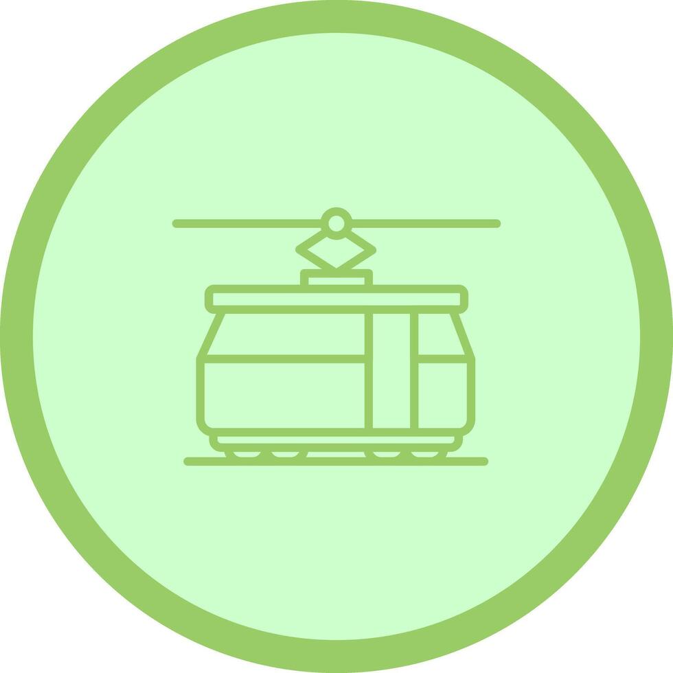 Tram Car Icon Design vector