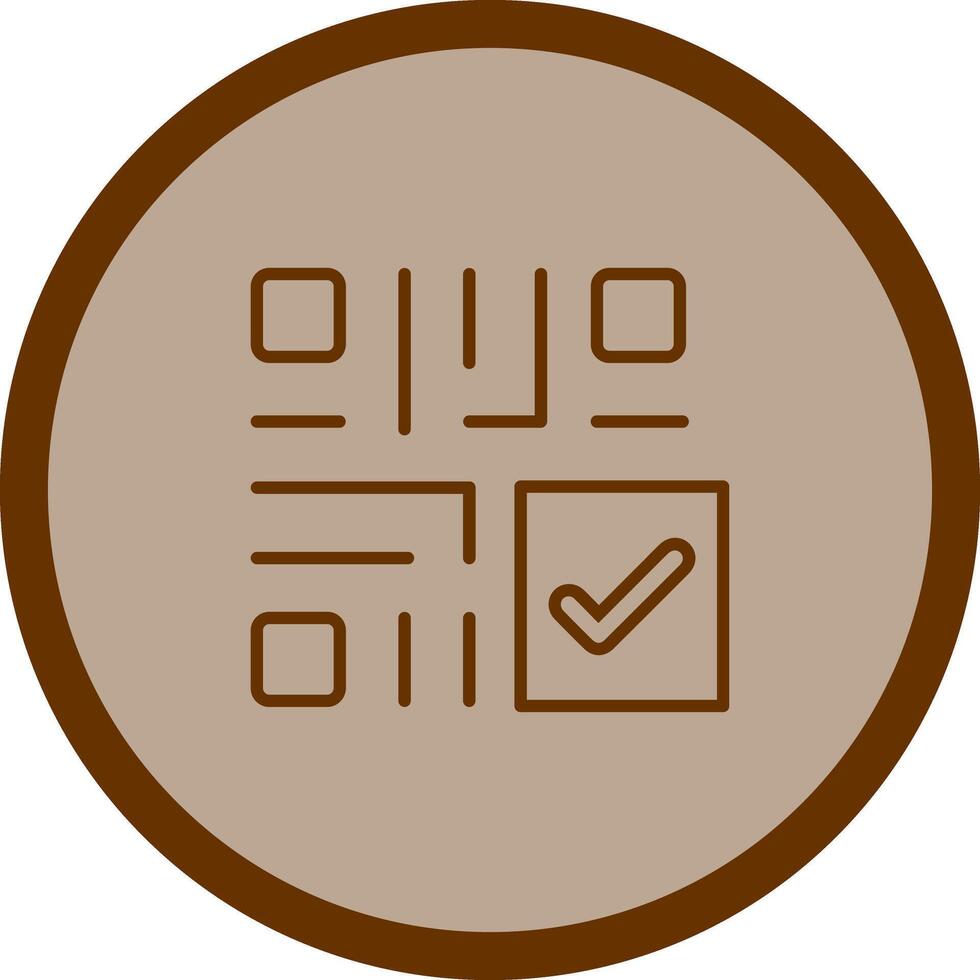 QR Code Checkout Icon Design vector