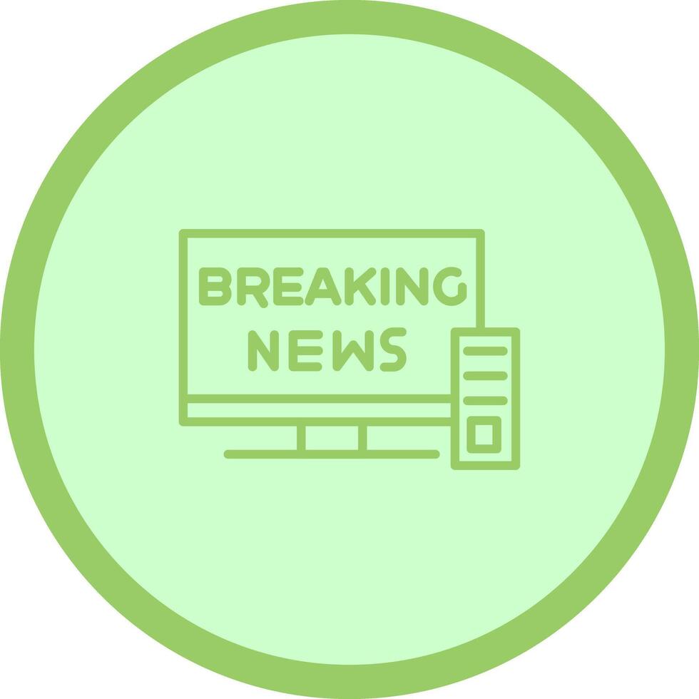 Breaking Story Icon Design vector