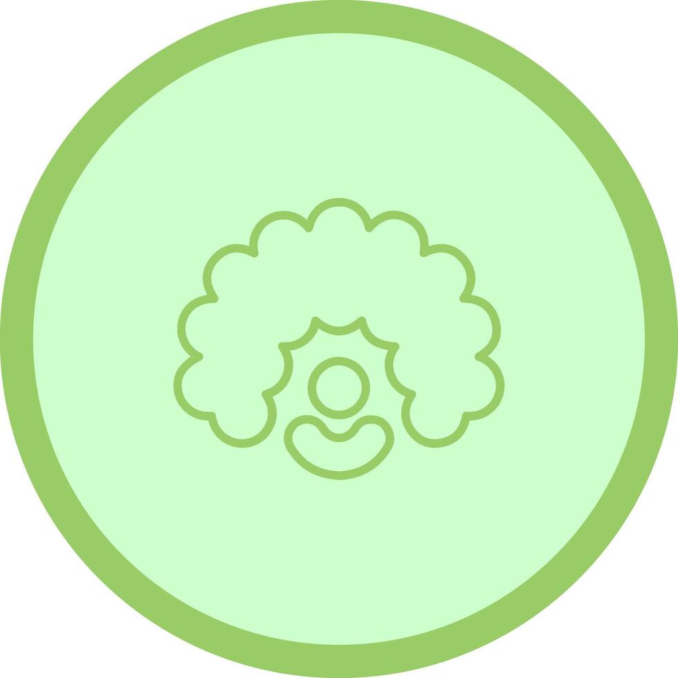 Clown Wig Icon Design vector
