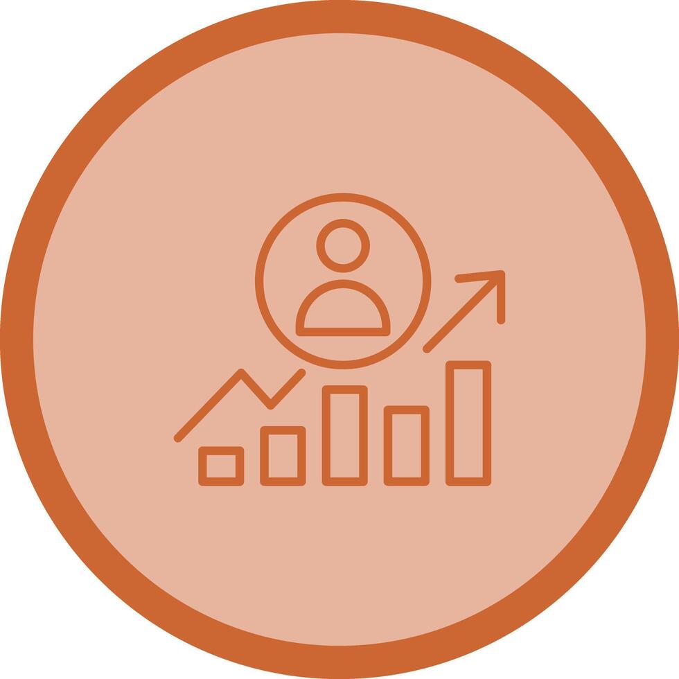 Career Growth Icon Design vector