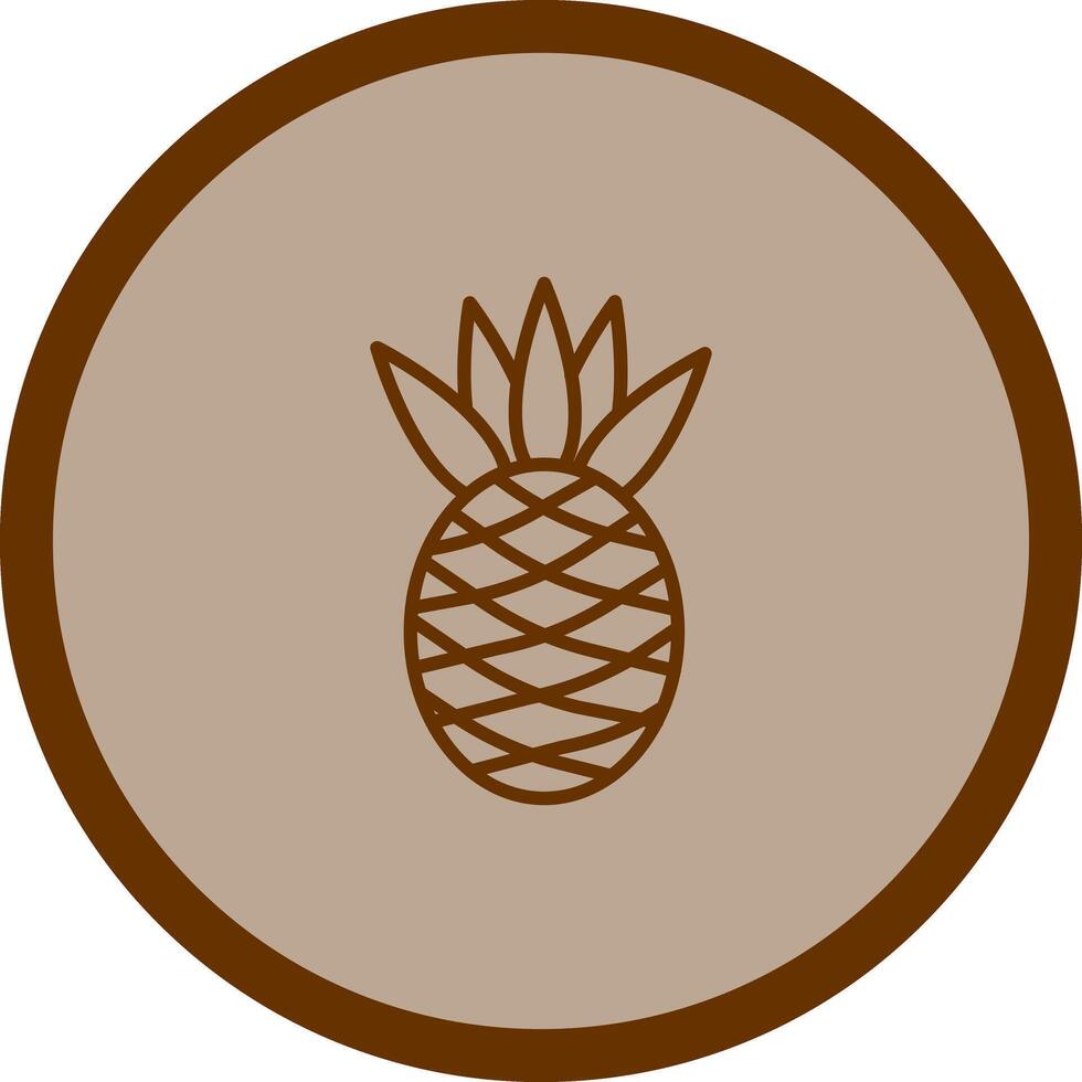 Pineapple Icon Design vector