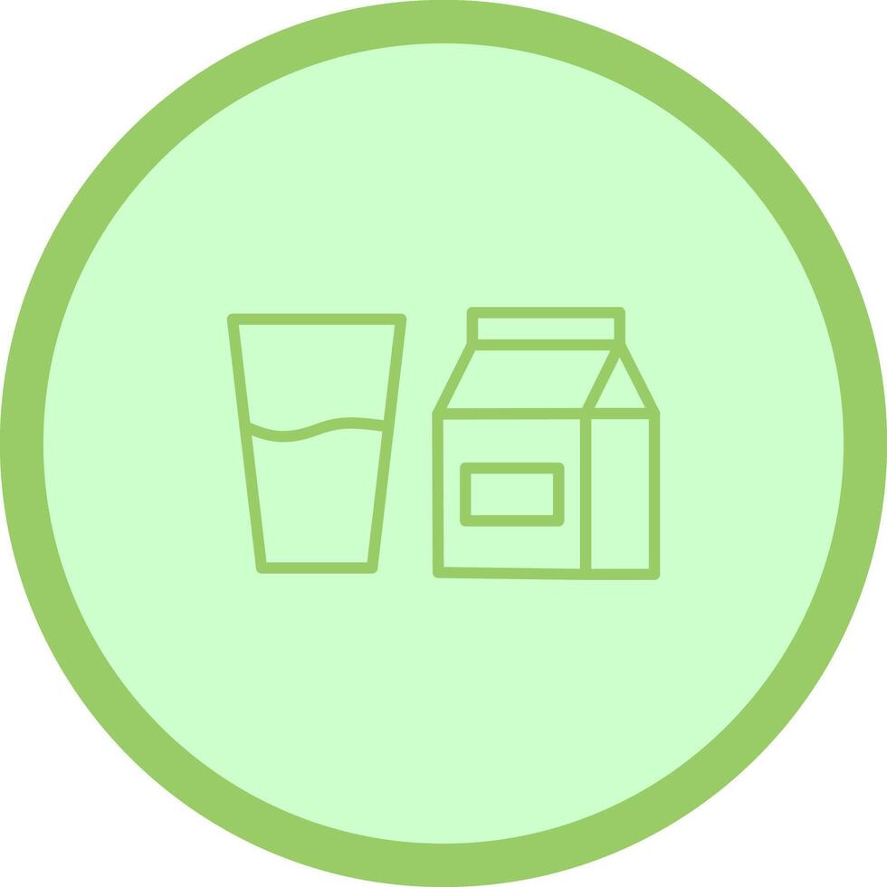 Glass of Milk Icon Design vector
