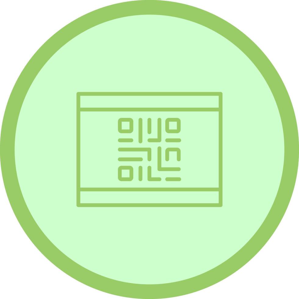 QR Code Business Card Icon Design vector