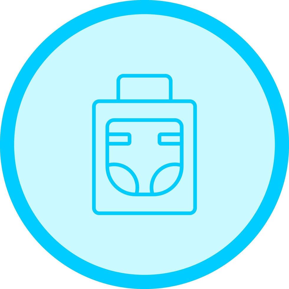 Diaper Bag Icon Design vector