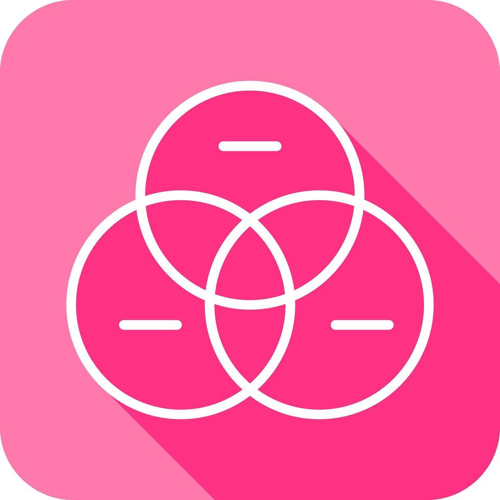 Venn Diagram Icon Design vector
