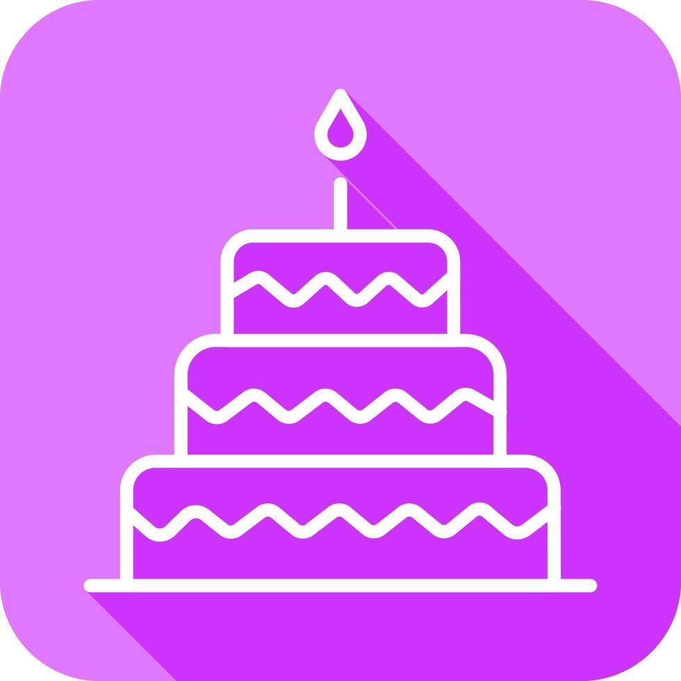 Cake Topper Icon Design vector