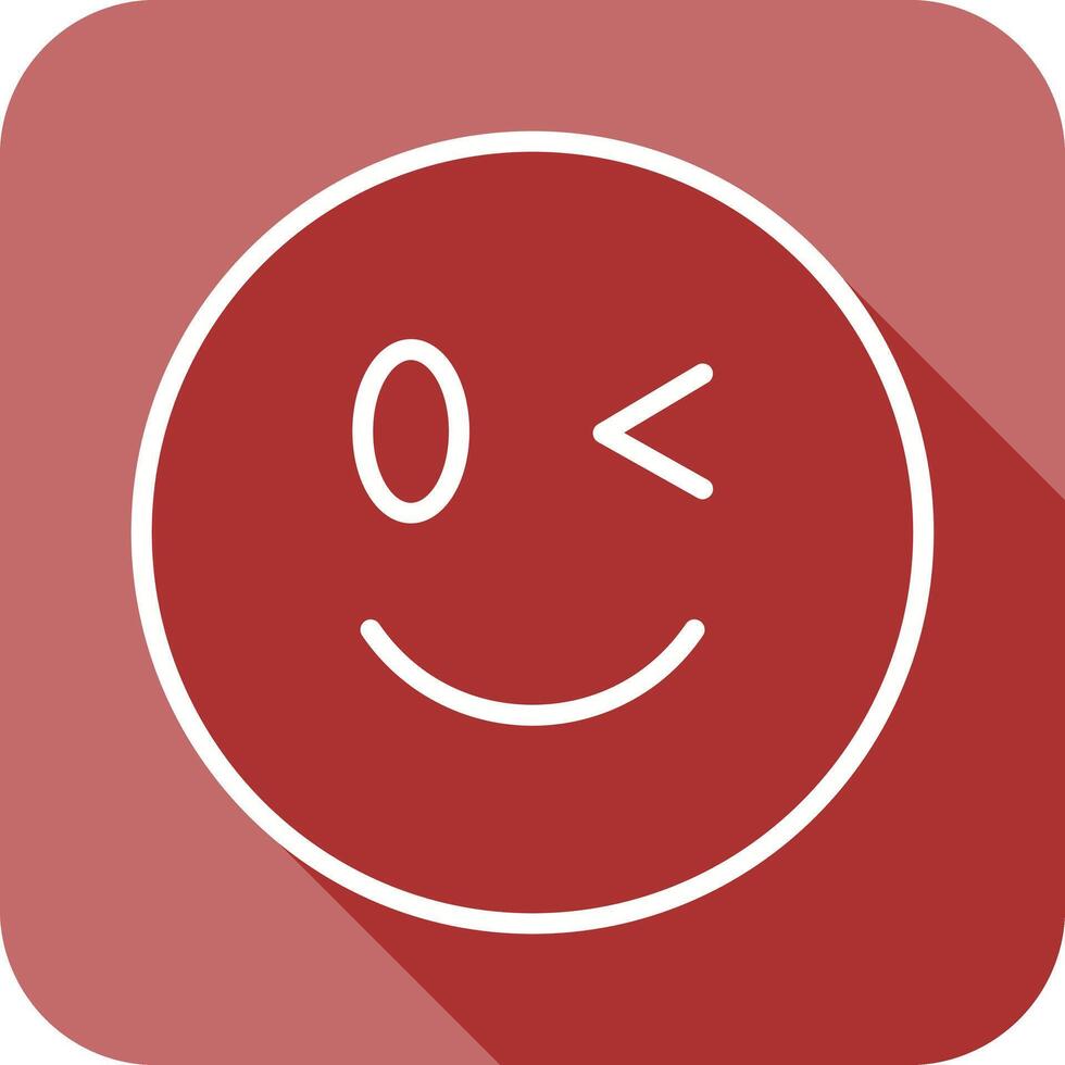 Winking Face Icon Design vector