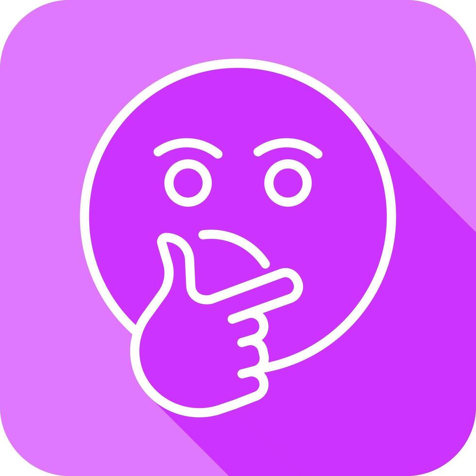 Thinking Face Icon Design vector