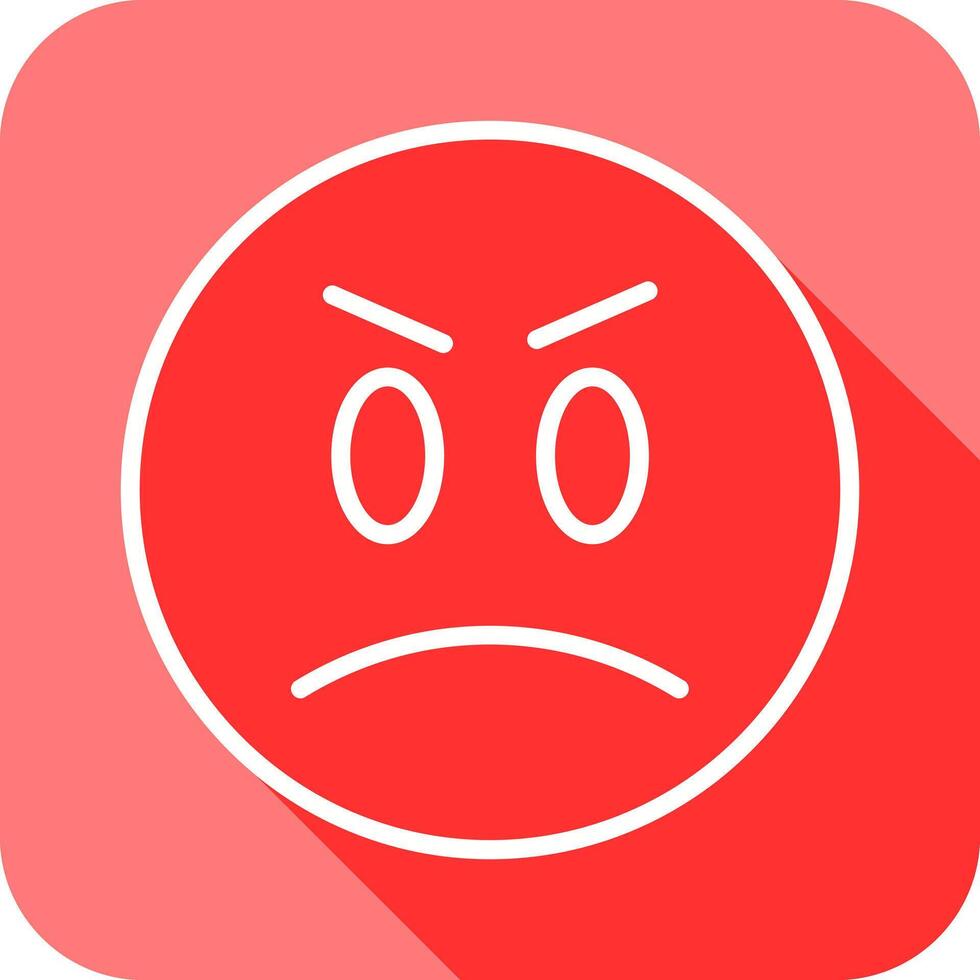 Angry Face Icon Design vector