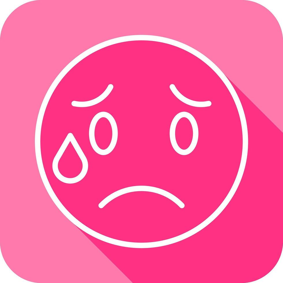 Crying Face Icon Design vector