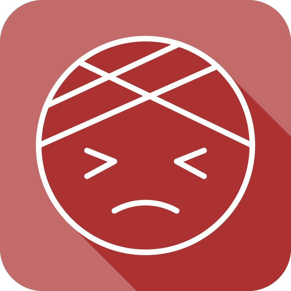 Face with Head-Bandage Icon Design vector