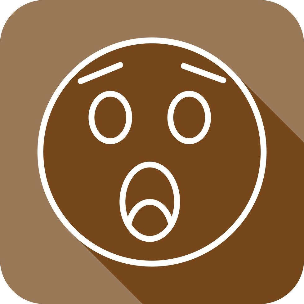 Astonished Face Icon Design vector