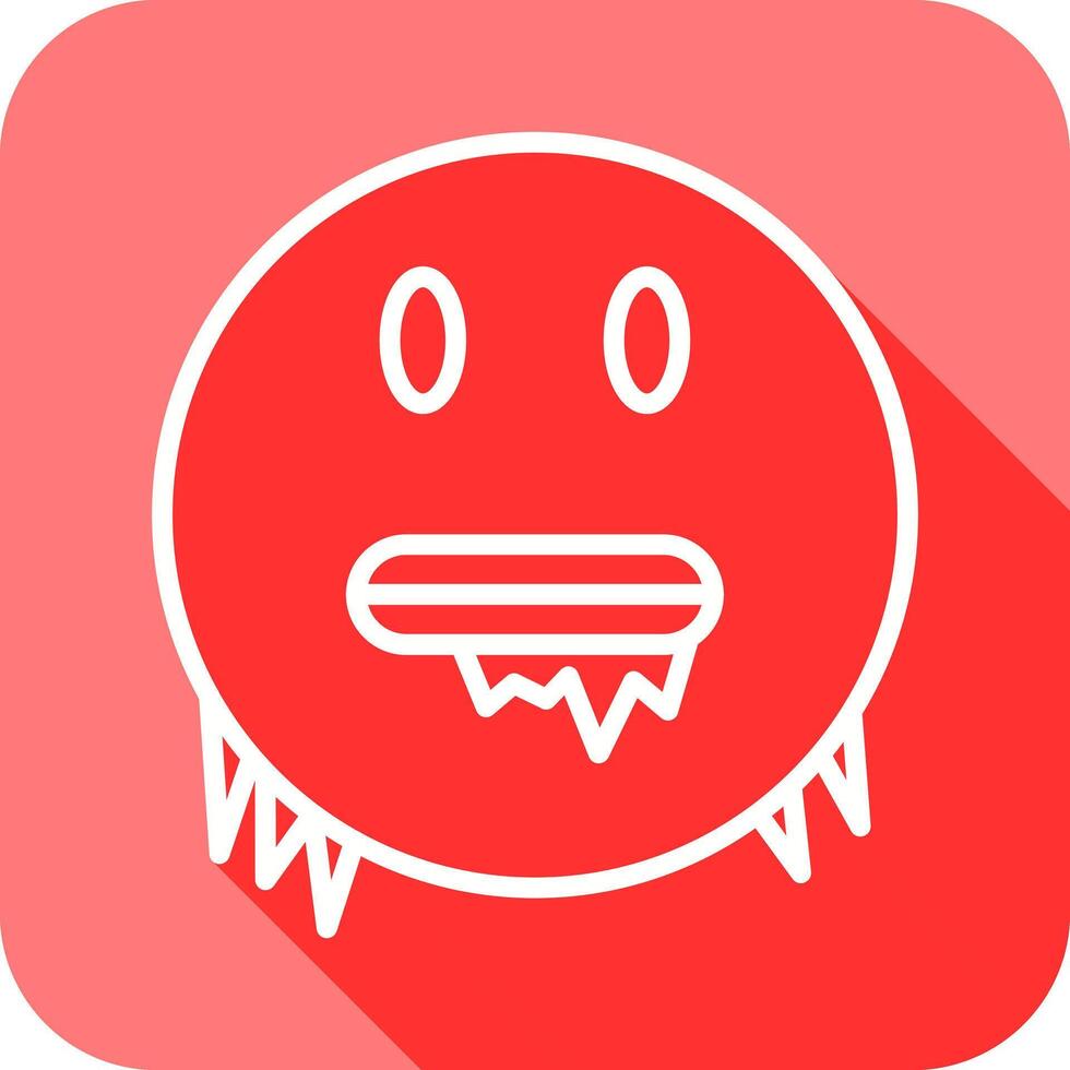 Cold Face Icon Design vector