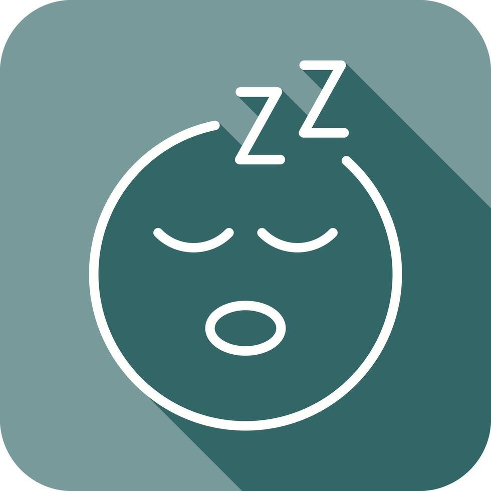 Sleeping Face Icon Design vector