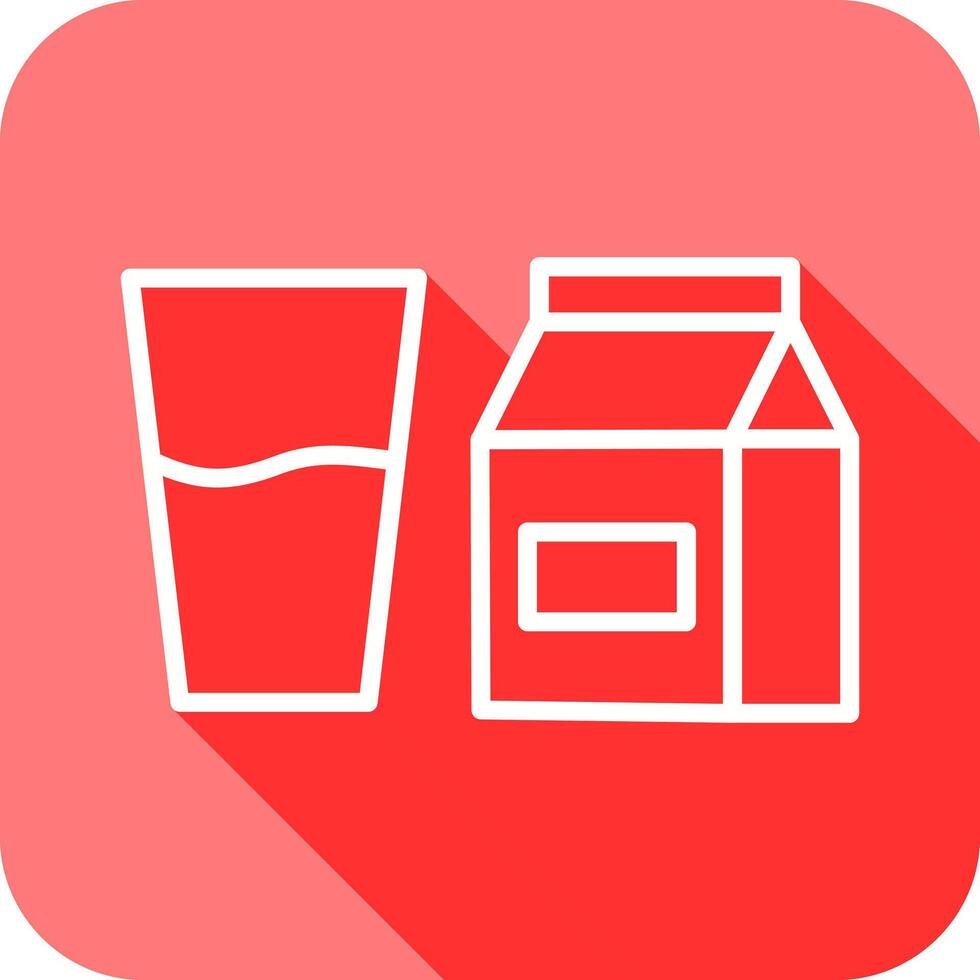 Glass of Milk Icon Design vector