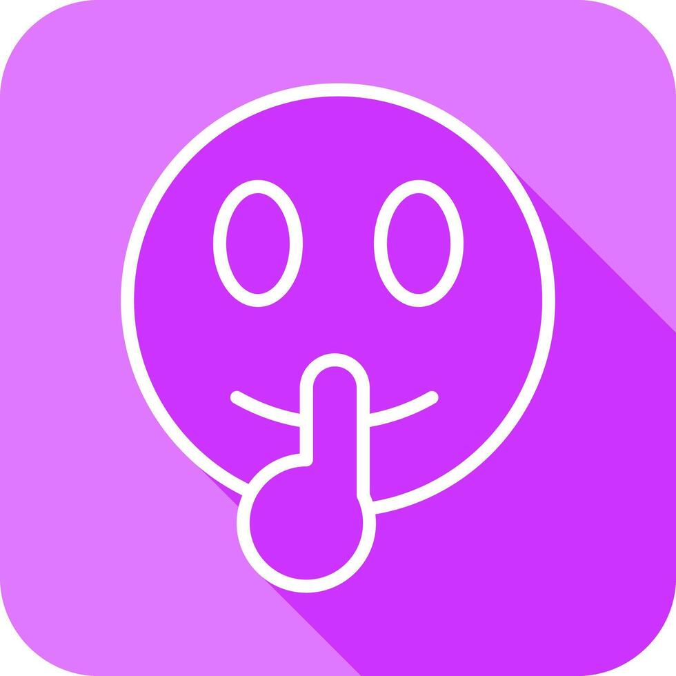 Shushing Face Icon Design vector