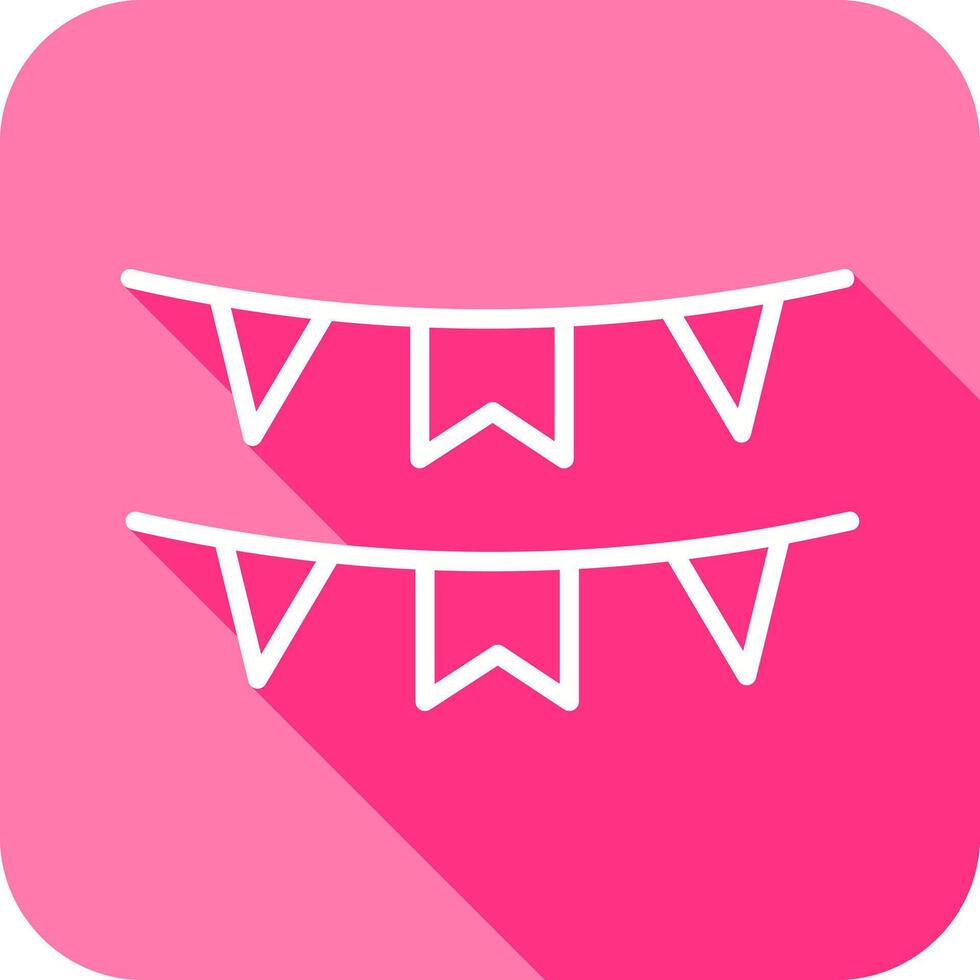 Bunting Flags Icon Design vector