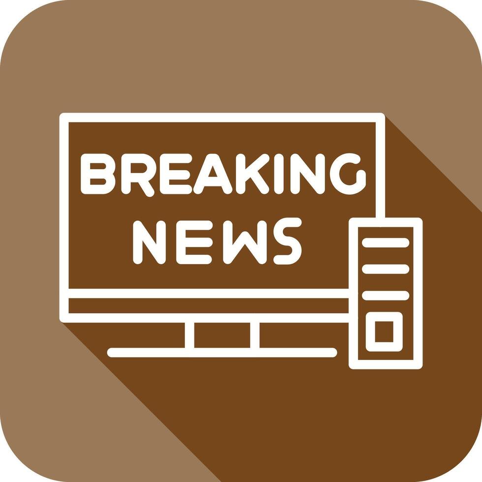 Breaking Story Icon Design vector