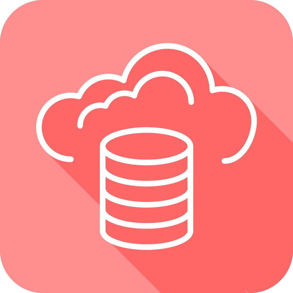 Cloud Database Icon Design vector