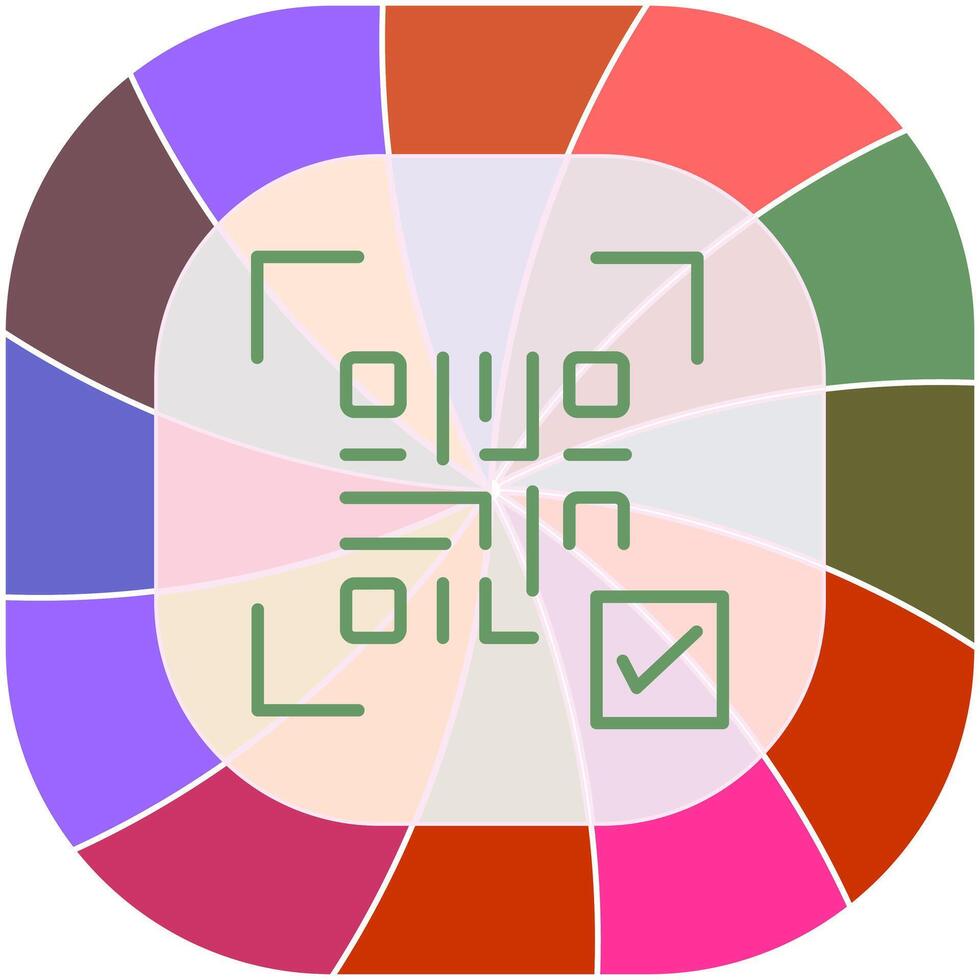QR Code Link Icon Design vector