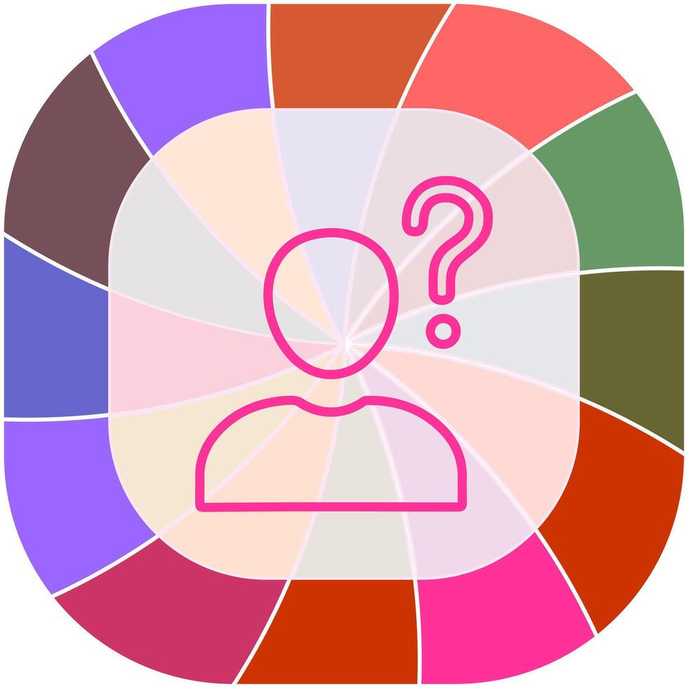 Confused Person Icon Design vector