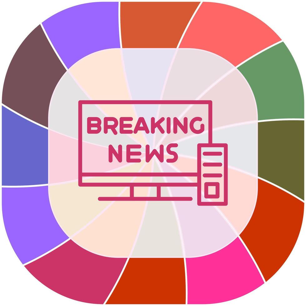 Breaking Story Icon Design vector