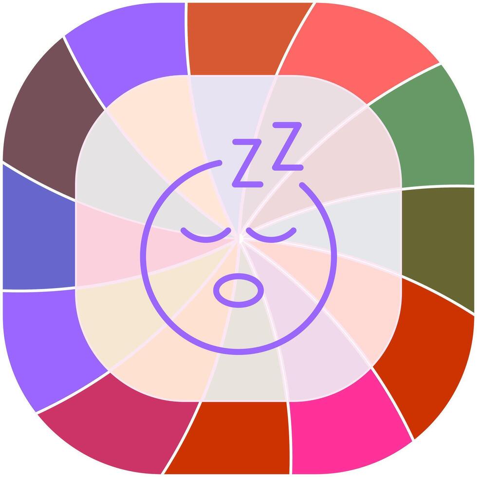 Sleeping Face Icon Design vector