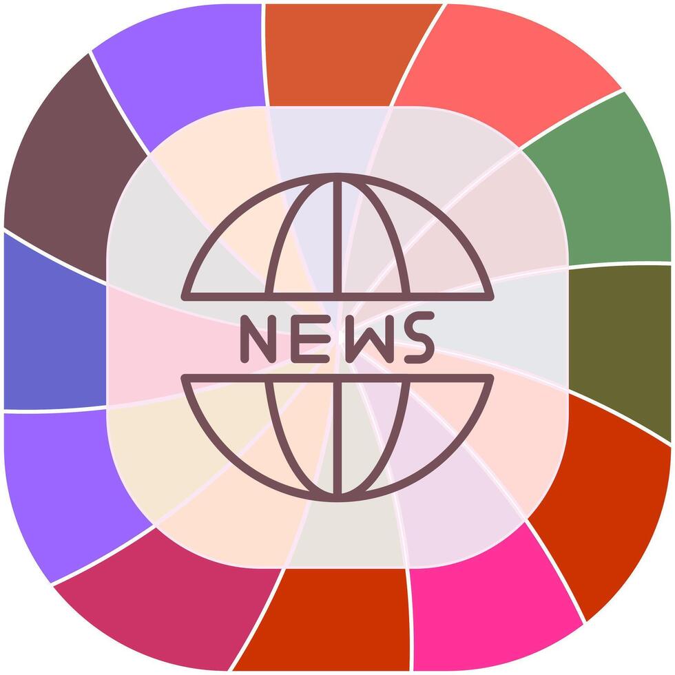 News Website Icon Design vector
