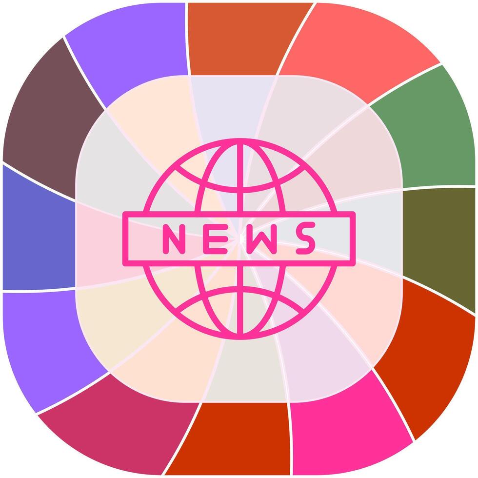News Globe Icon Design vector