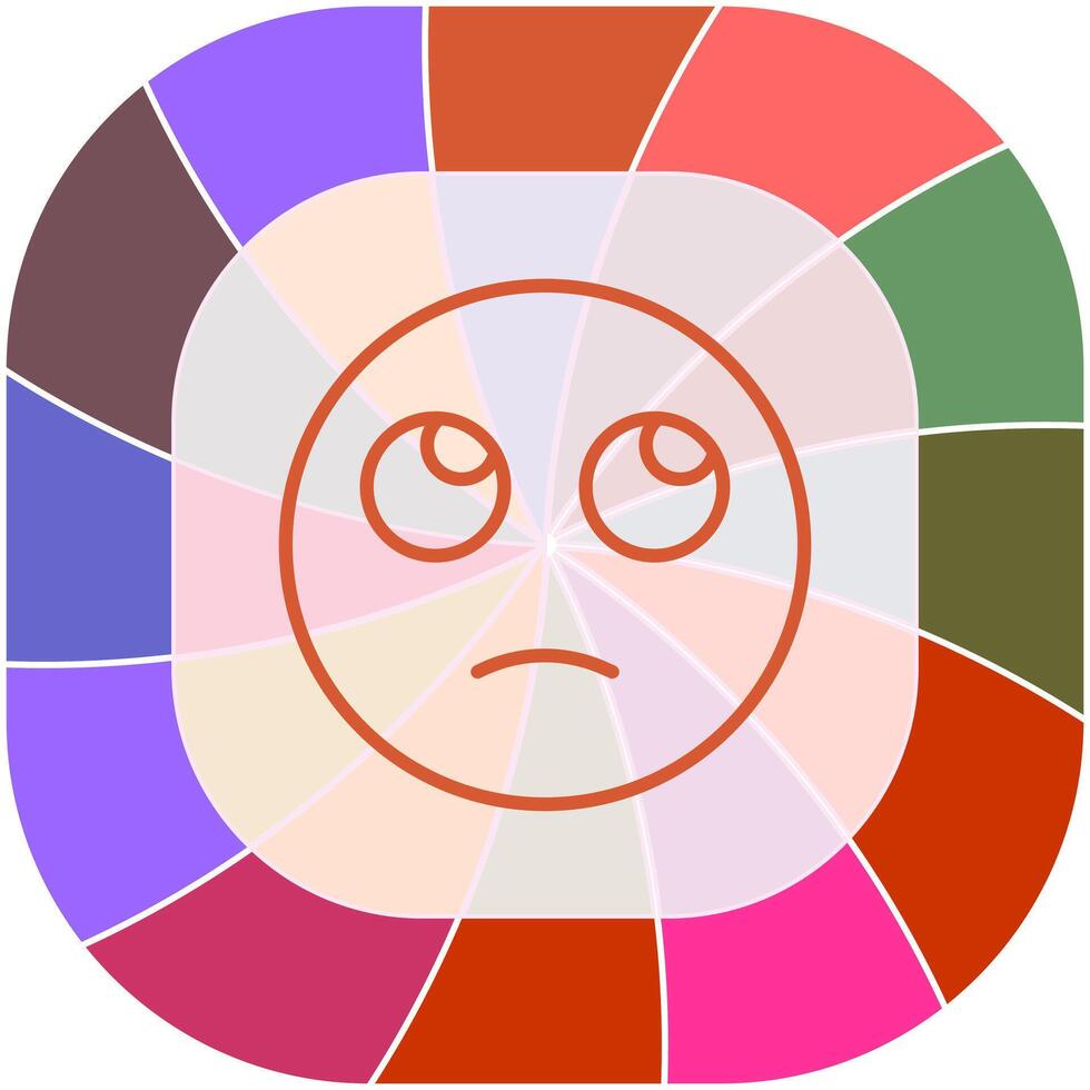 Face with Rolling Eyes Icon Design vector