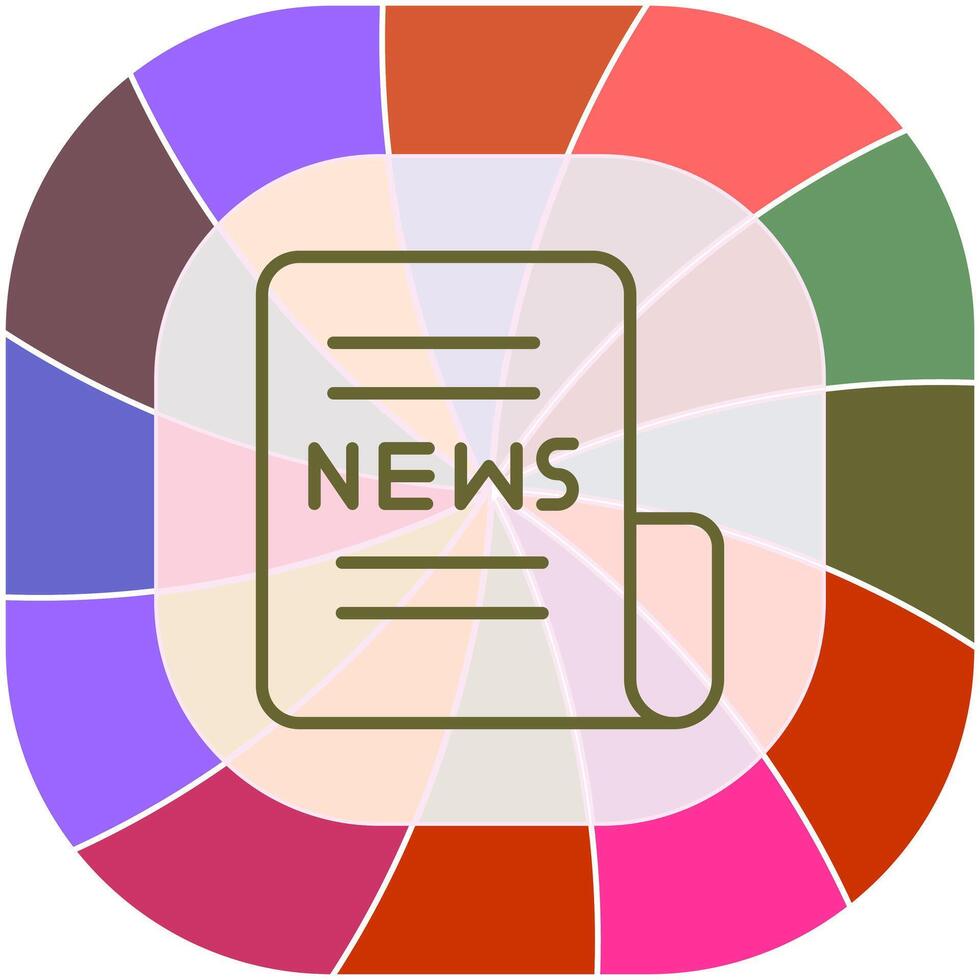 Newspaper Front Page Icon Design vector