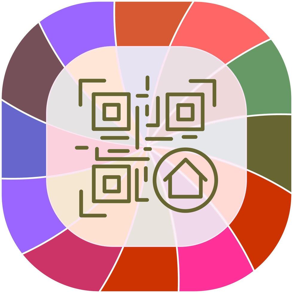 QR Code Menu Icon Design vector
