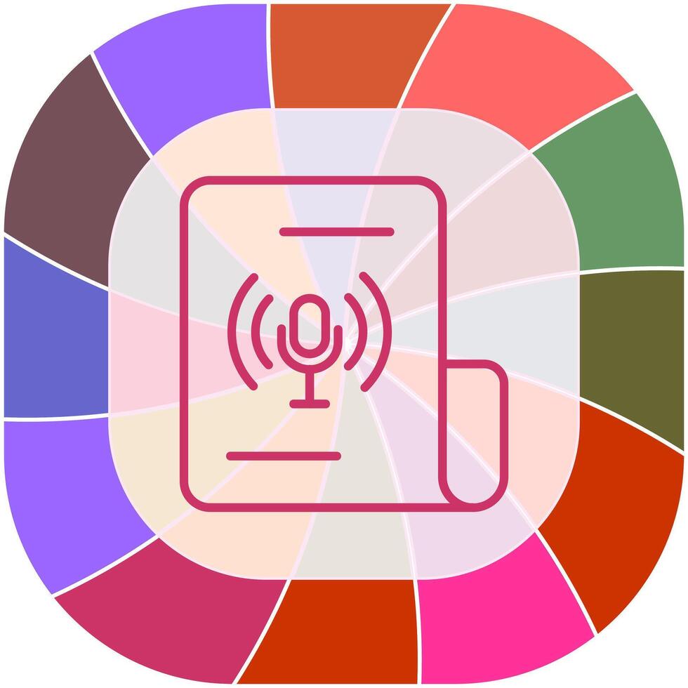 Podcast Icon Design vector