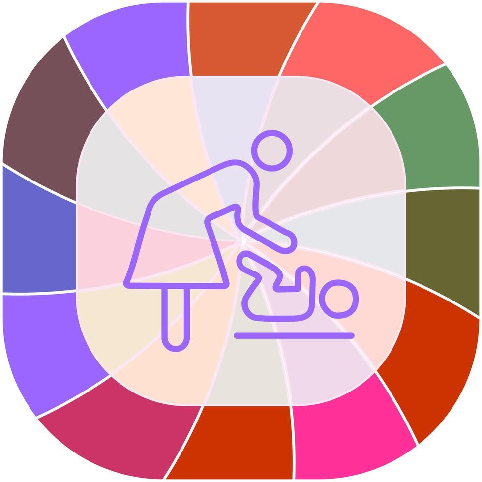 Changing Table Icon Design vector