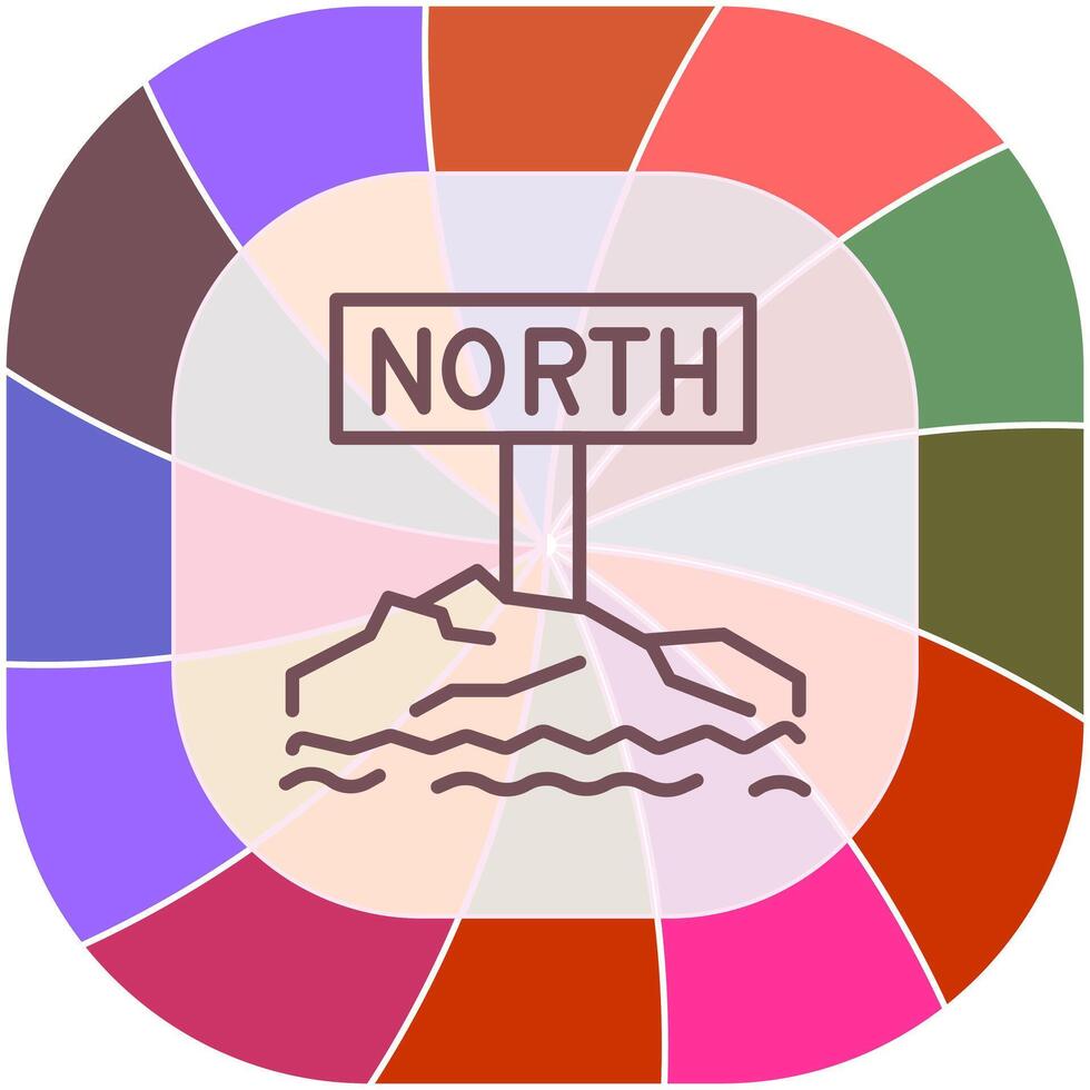 Northpole Icon Design vector