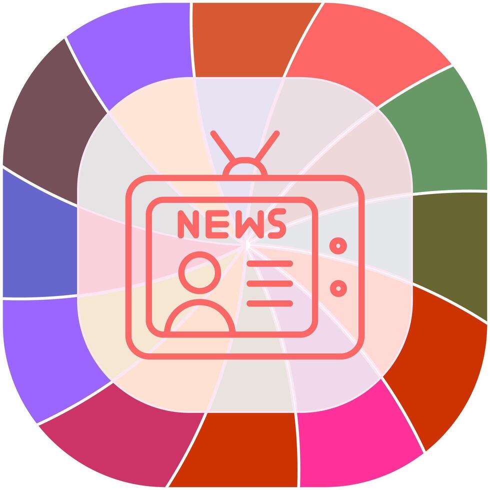 Newsreader Icon Design vector