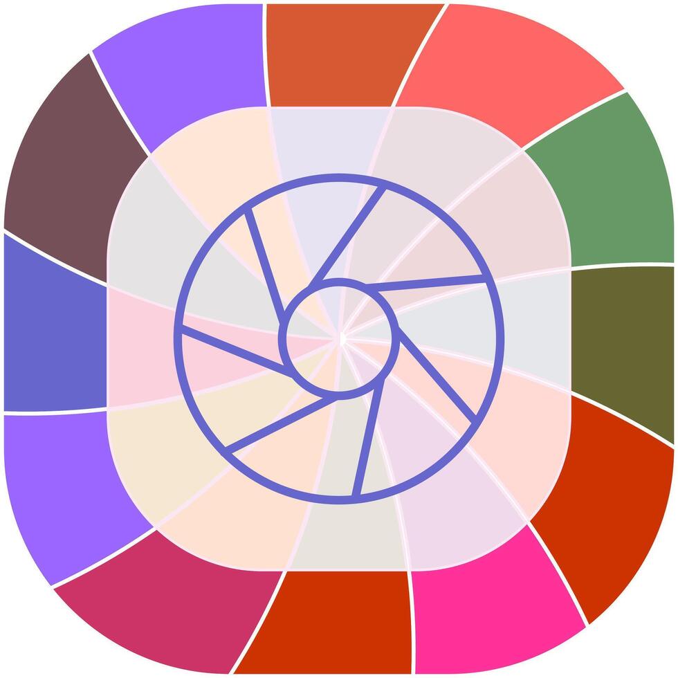 Aperture Artifacts Icon Design vector