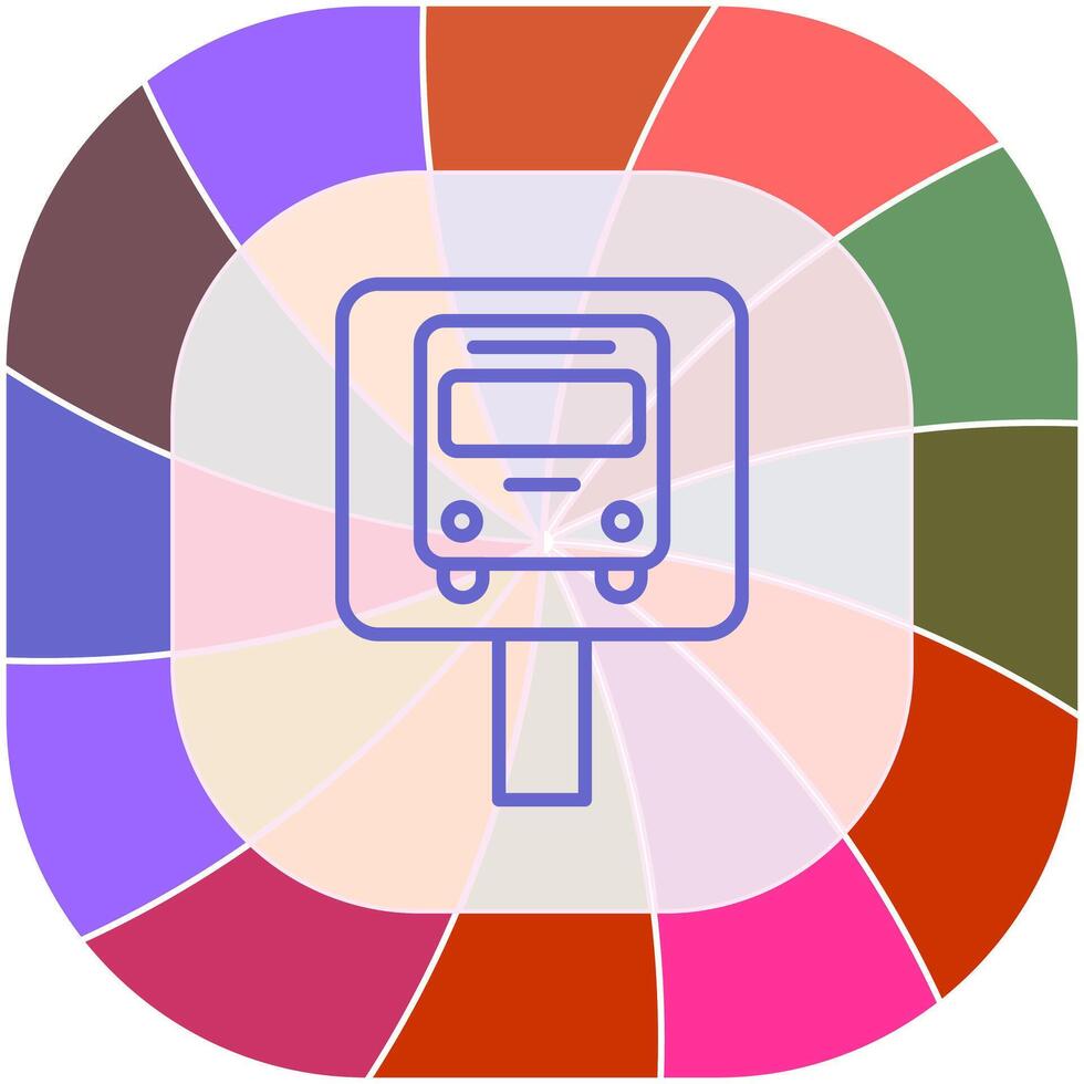 Bus Stop Icon Design vector