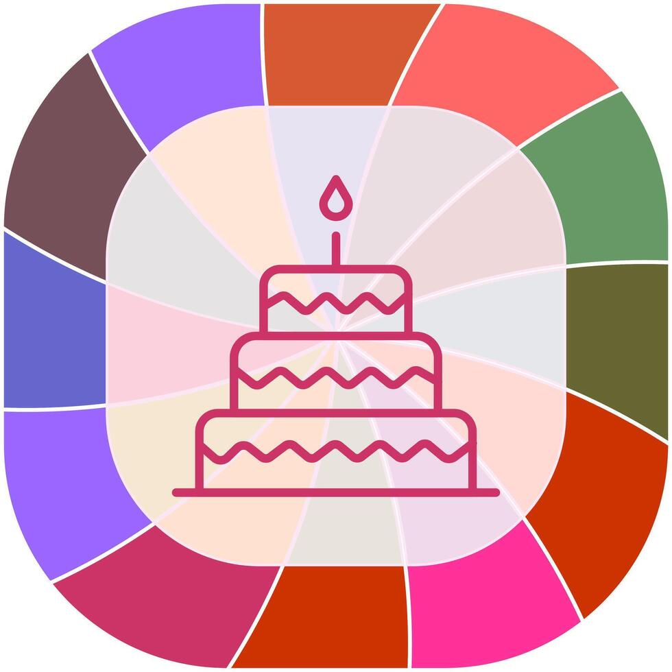 Cake Topper Icon Design vector