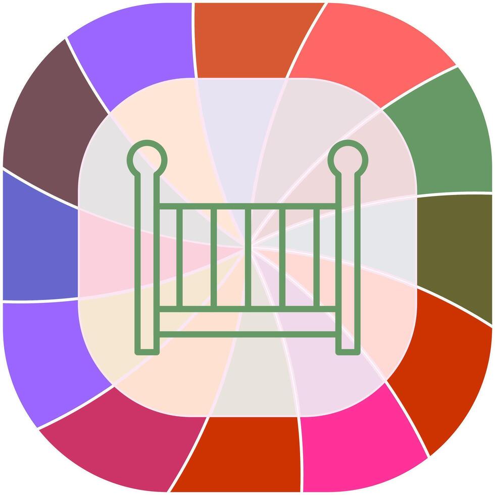 Nursery Cots Icon Design vector