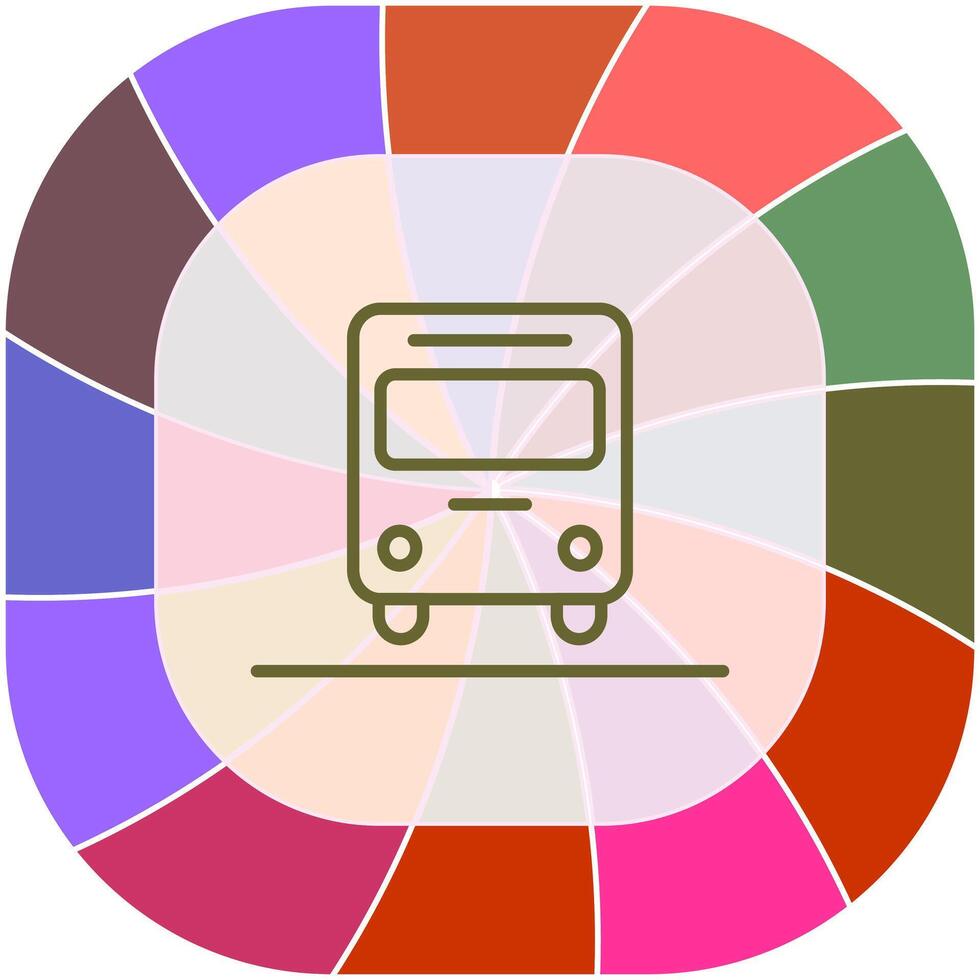 Oncoming Bus Icon Design vector