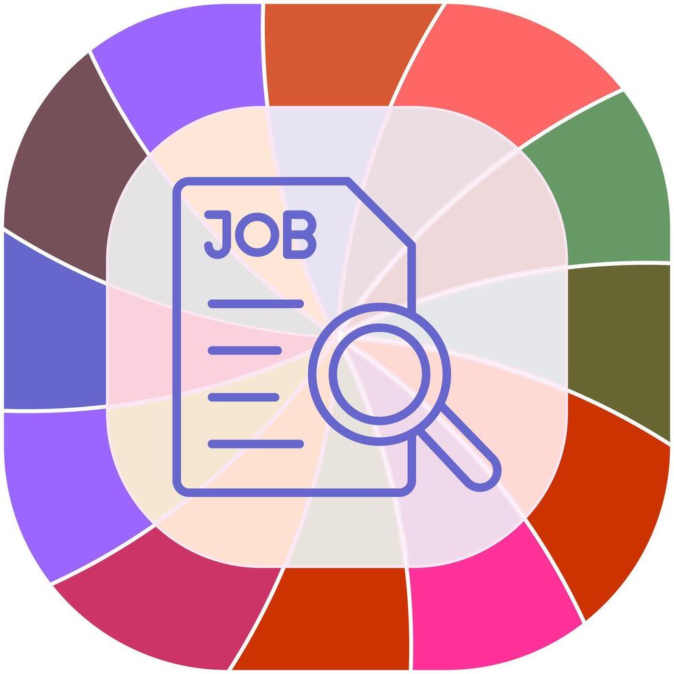 Job Search Icon Design vector