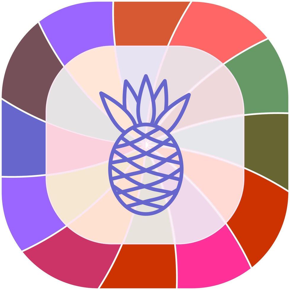 Pineapple Icon Design vector