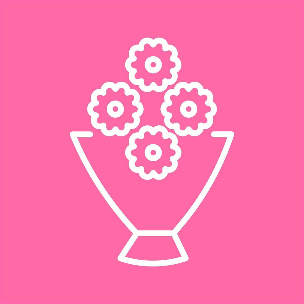 Flower Bouquet Icon Design vector