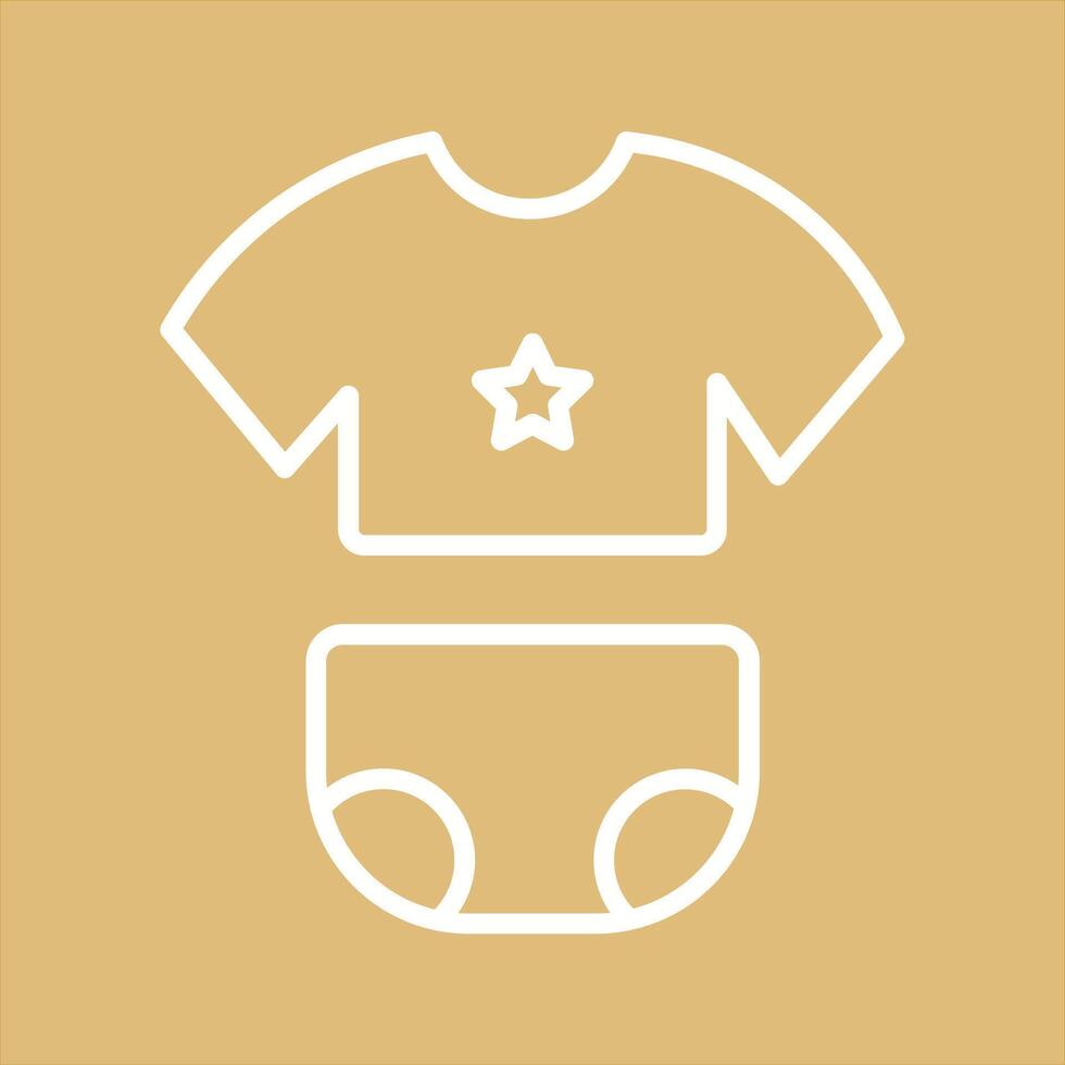 Baby Clothes Icon Design vector