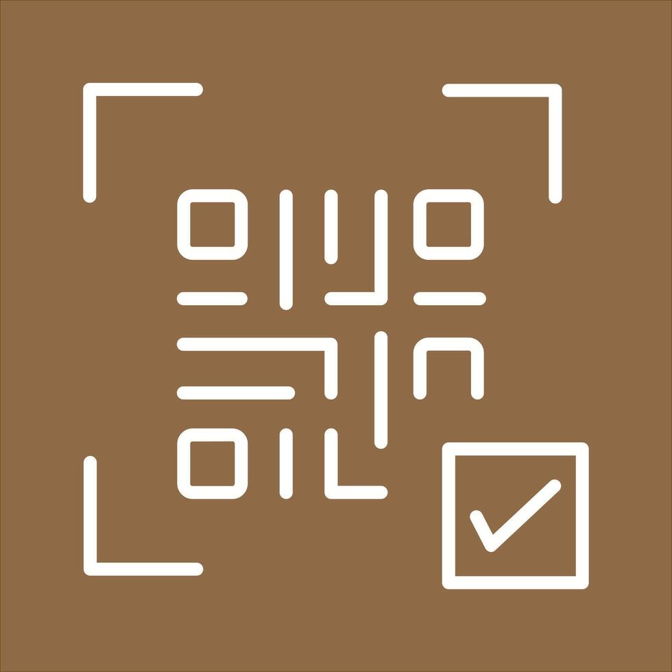 QR Code Link Icon Design vector