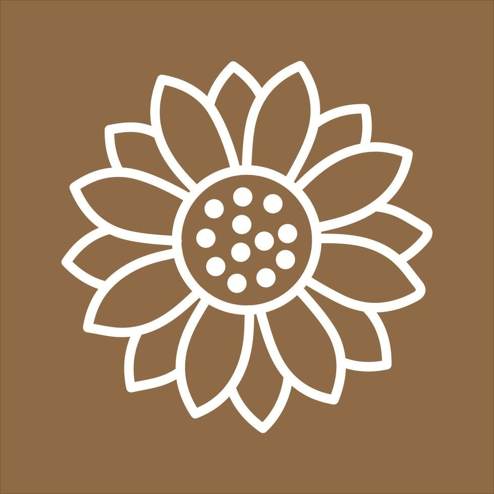 Sunflower Icon Design vector
